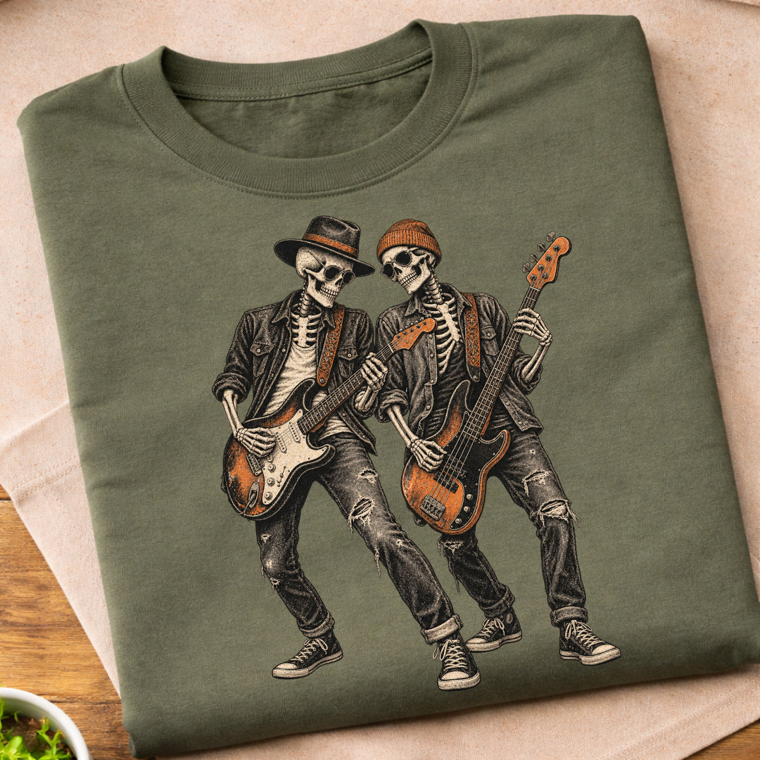 Skeleton Rock Band T-Shirt