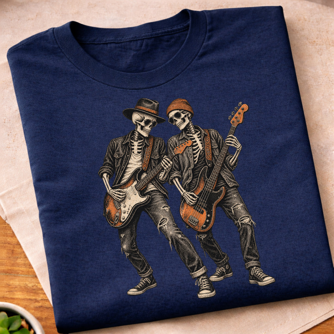 Skeleton Rock Band T-Shirt