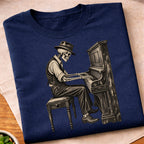 Skeleton Piano Player T-Shirt
