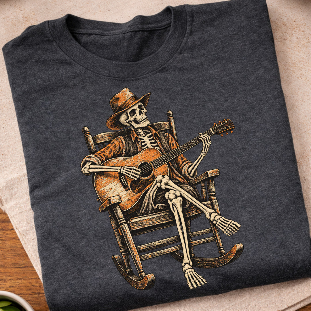 Skeleton Acoustic Guitar T-Shirt