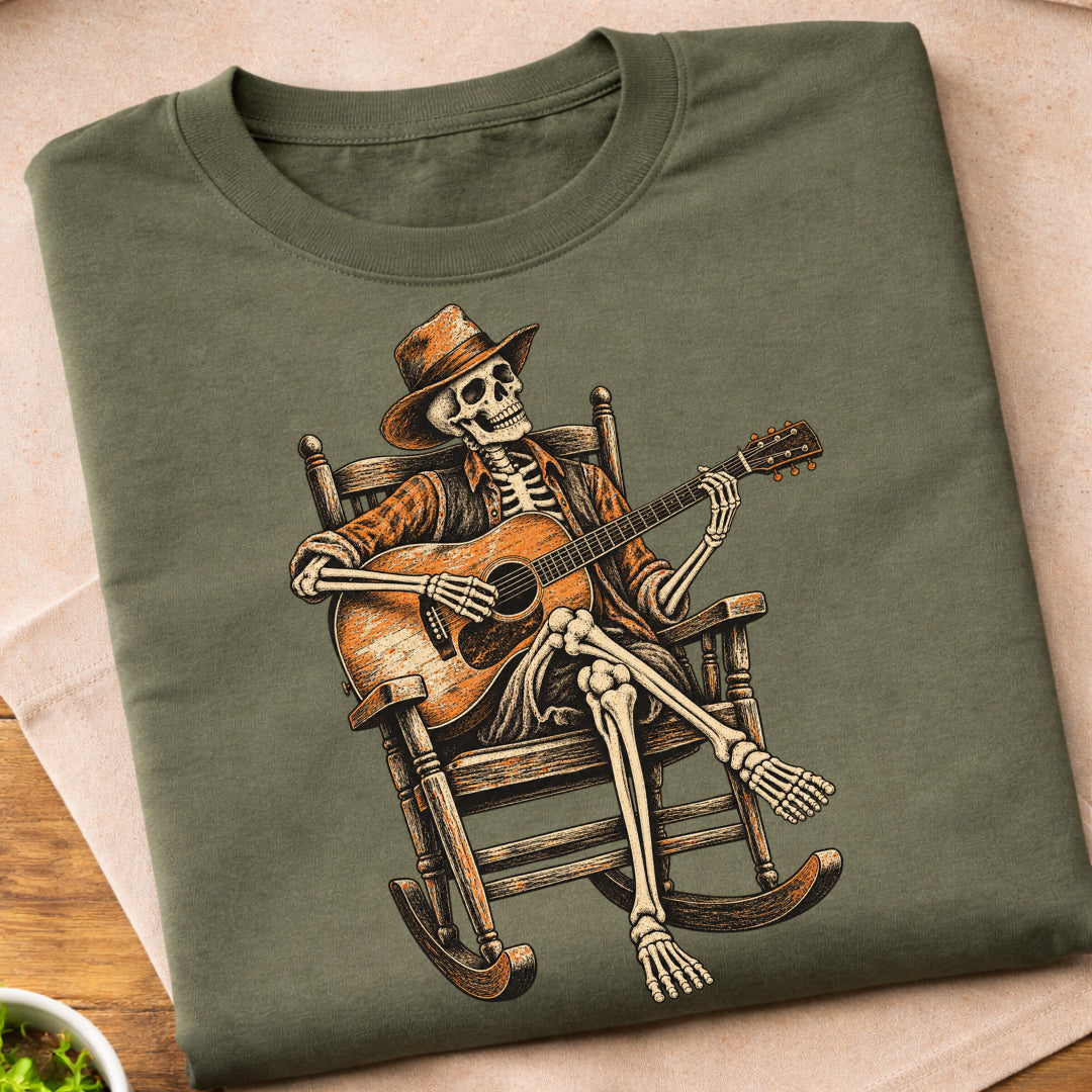 Skeleton Acoustic Guitar T-Shirt