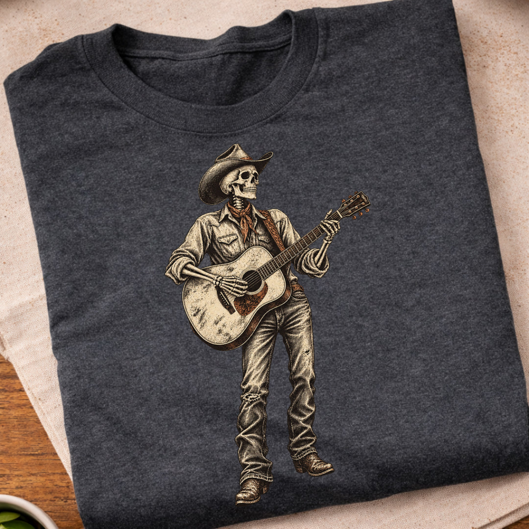 Skeleton Guitar Player T-Shirt