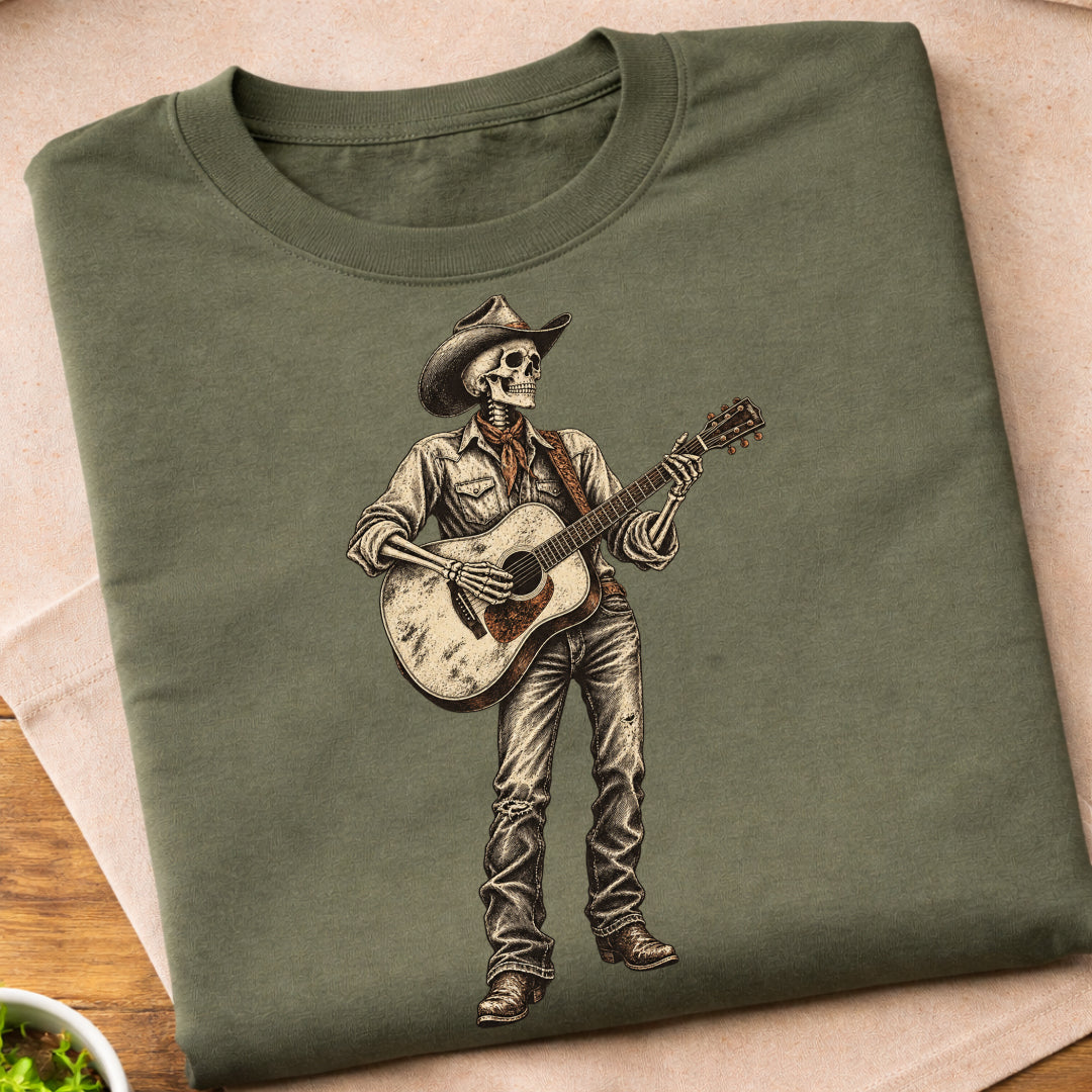 Skeleton Guitar Player T-Shirt