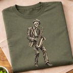 Skeleton Saxophone Player T-Shirt