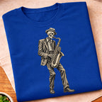 Skeleton Saxophone Player T-Shirt