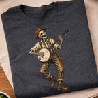 Skeleton Banjo Musician T-Shirt