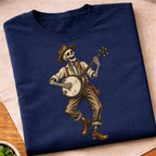 Skeleton Banjo Musician T-Shirt