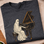 Ghost Piano Musician T-Shirt