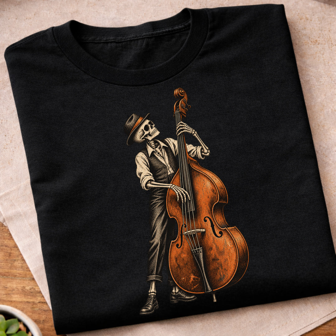 Skeleton Upright Bass T-Shirt