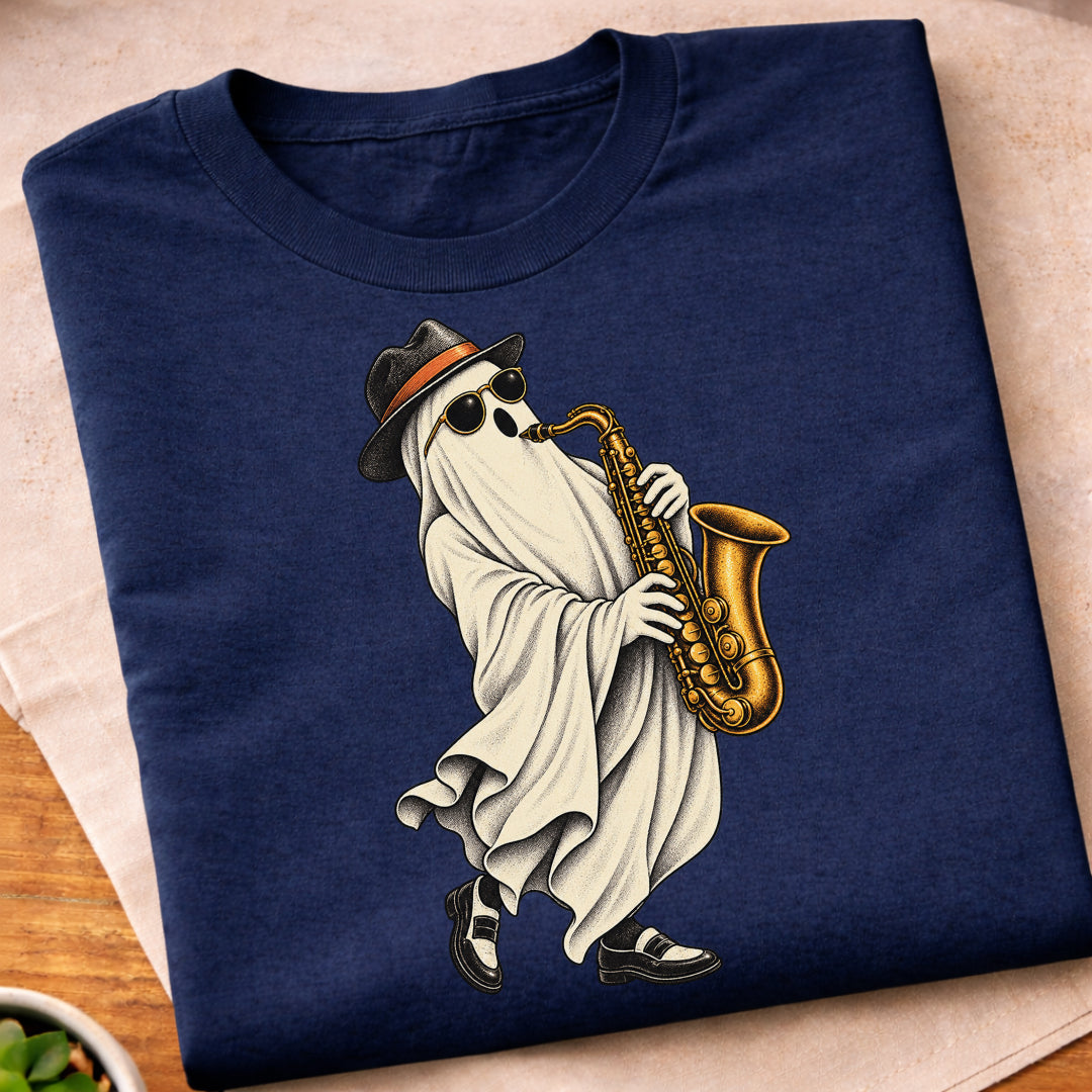 Ghost Saxophone Player T-Shirt