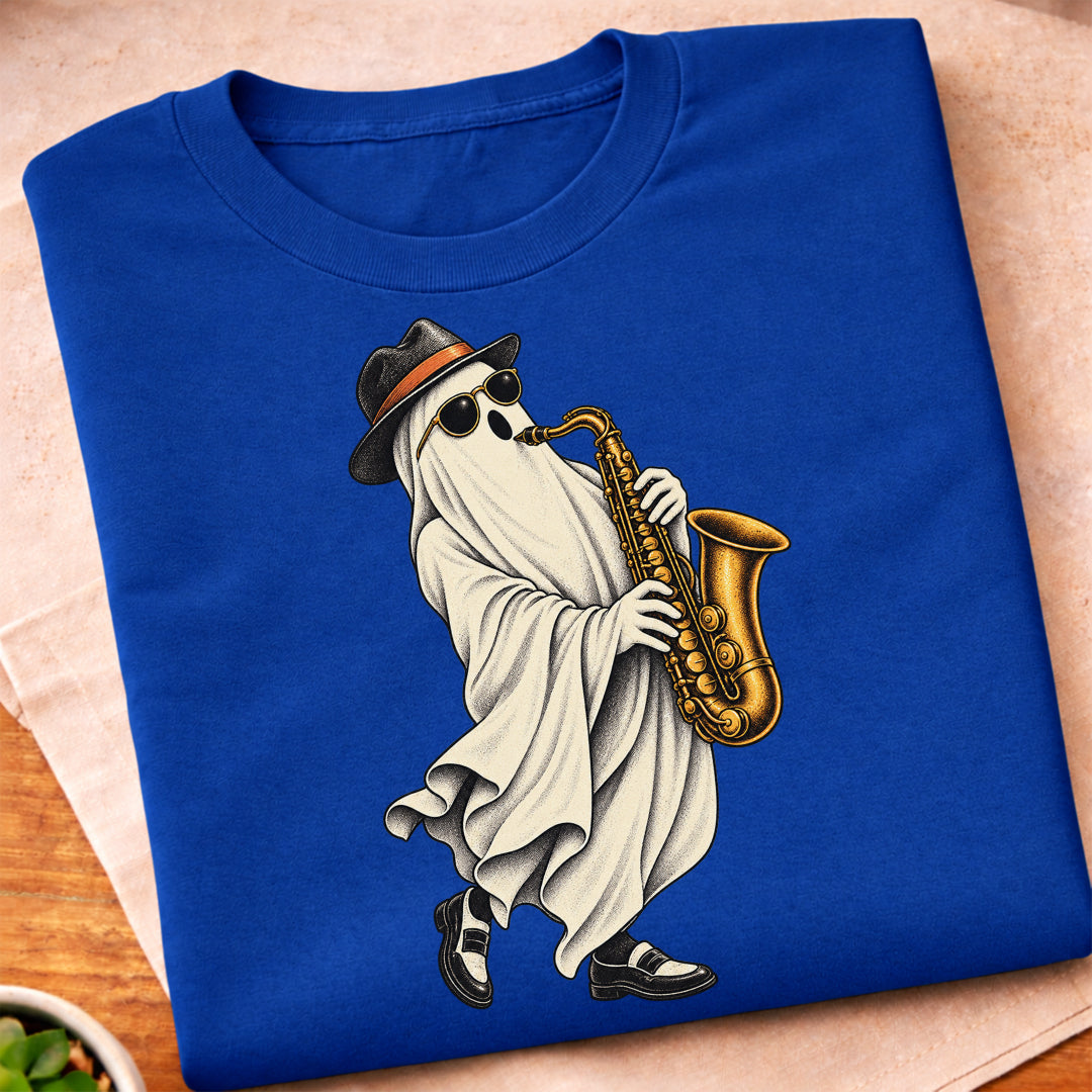 Ghost Saxophone Player T-Shirt