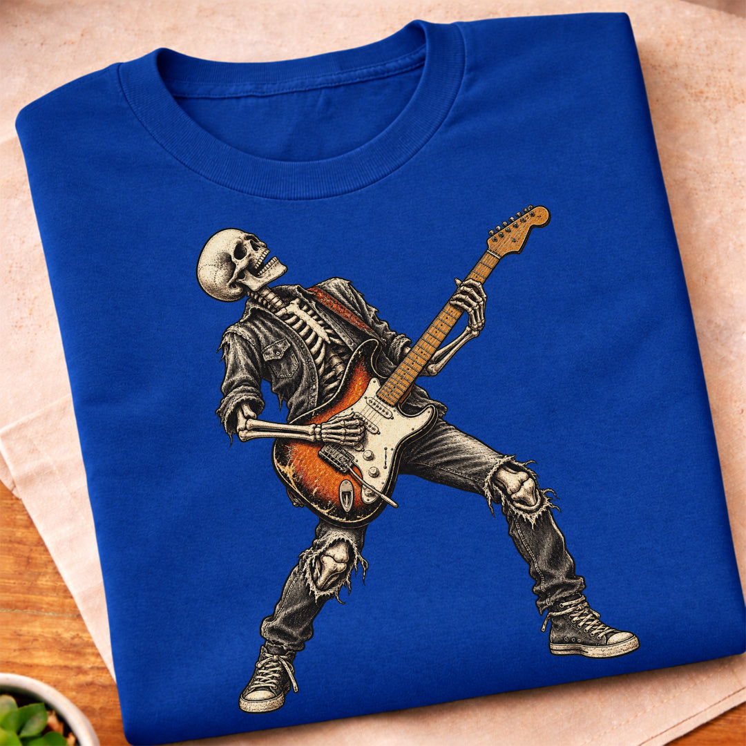 Skeleton Rock Guitar T-Shirt