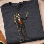 Skeleton Crooner Singer T-Shirt