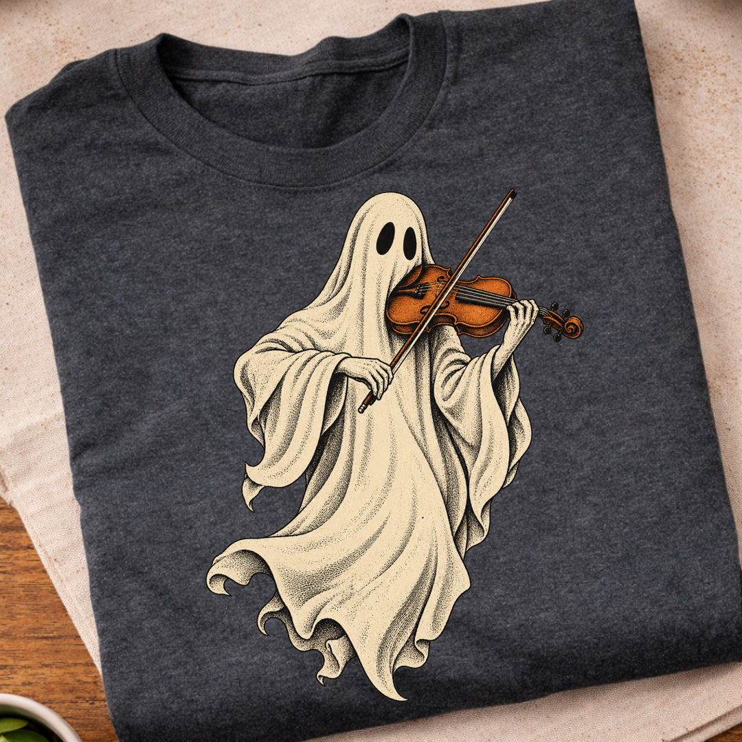 Ghost Violin Player T-Shirt