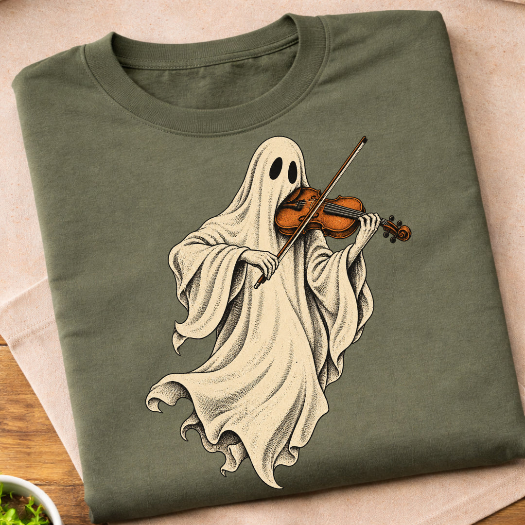 Ghost Violin Player T-Shirt