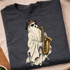 Ghost Saxophone Musician T-Shirt