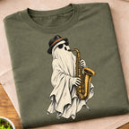 Ghost Saxophone Musician T-Shirt