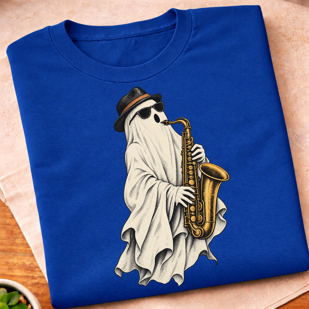 Ghost Saxophone Musician T-Shirt