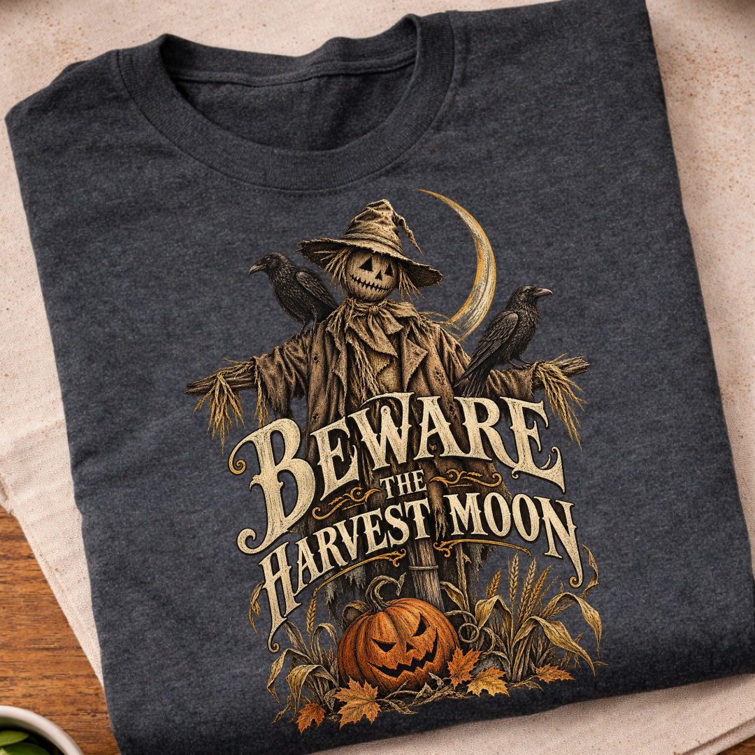 Beware Harvest Moon Scarecrow T-Shirt
