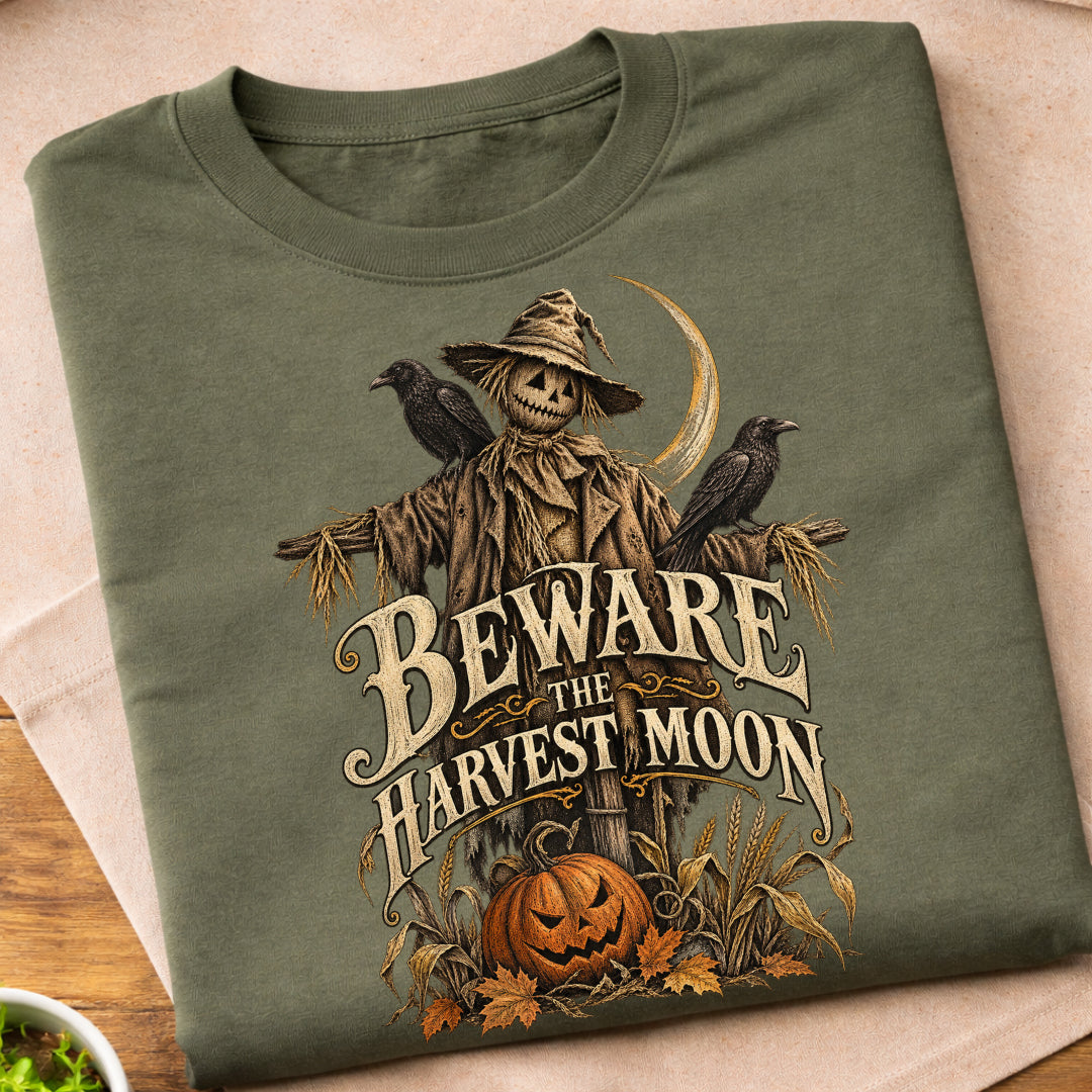 Beware Harvest Moon Scarecrow T-Shirt