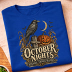 October Nights Raven Pumpkin T-Shirt