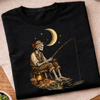 Skeleton Night Fishing T-Shirt