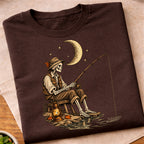 Skeleton Night Fishing T-Shirt