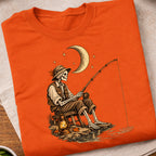 Skeleton Night Fishing T-Shirt
