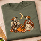 Skeleton Autumn Picnic T-Shirt