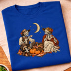 Skeleton Autumn Picnic T-Shirt