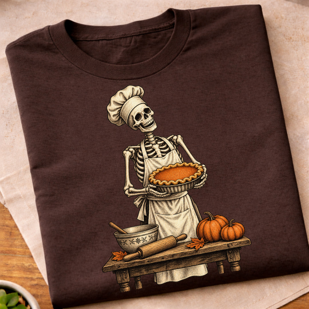 Skeleton Pie Baker T-Shirt