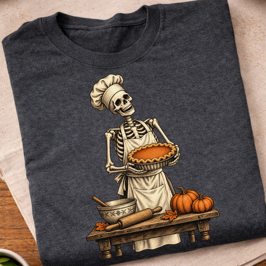 Skeleton Pie Baker T-Shirt