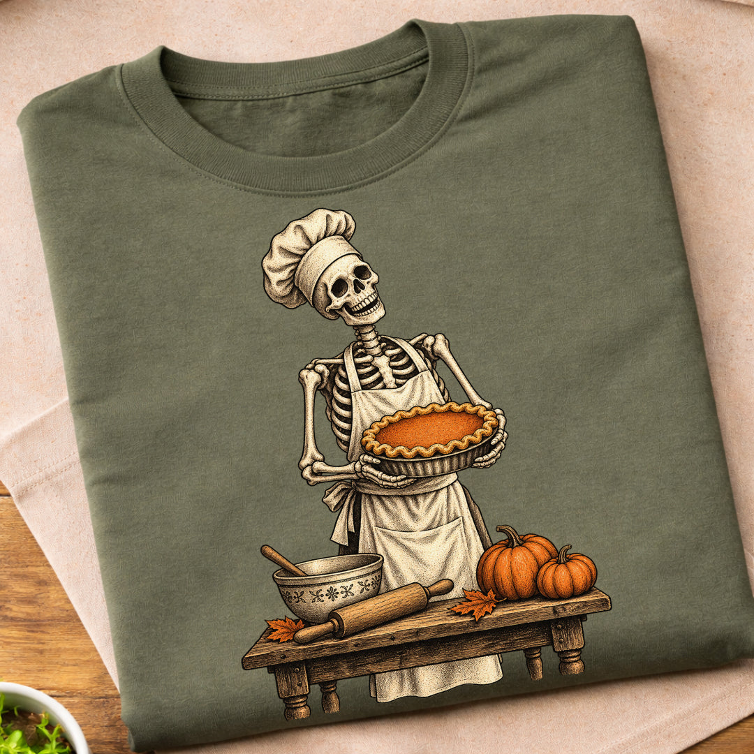 Skeleton Pie Baker T-Shirt