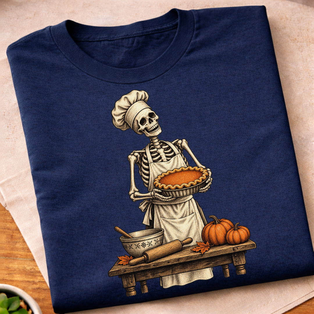 Skeleton Pie Baker T-Shirt