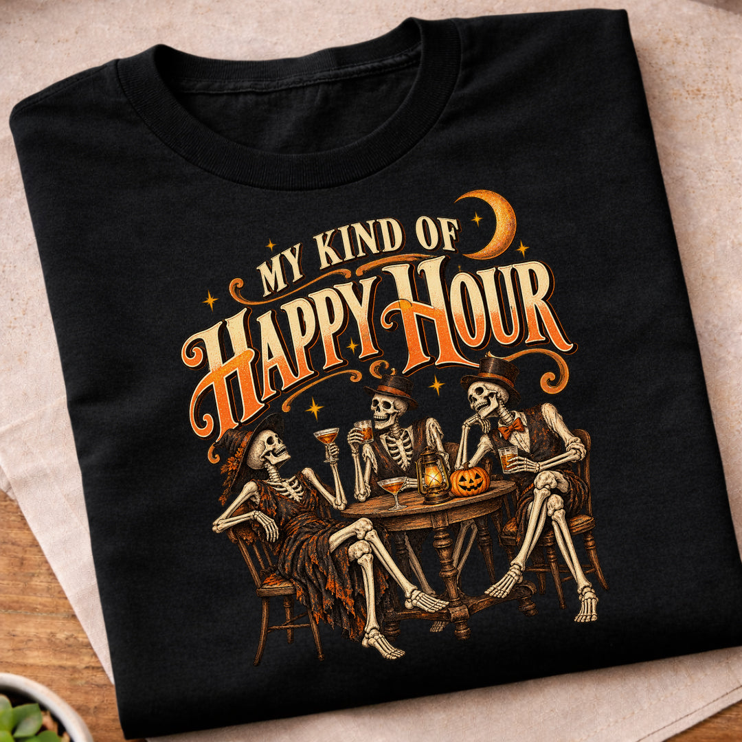 Skeleton Happy Hour T-Shirt