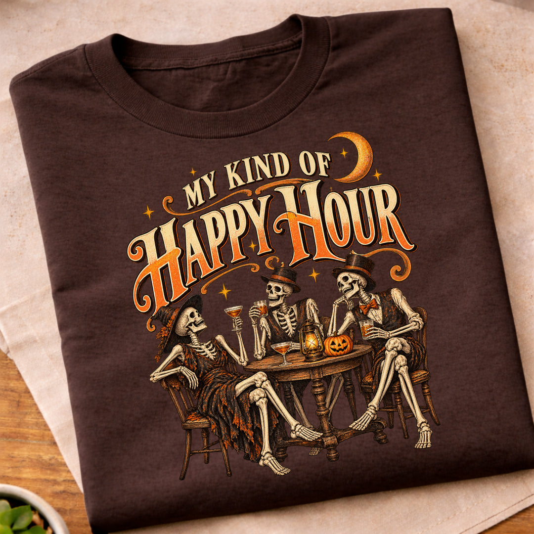 Skeleton Happy Hour T-Shirt