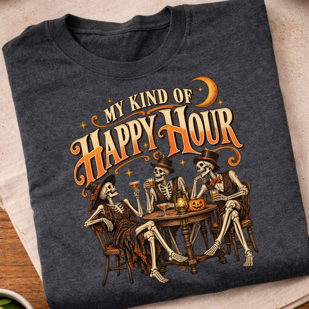 Skeleton Happy Hour T-Shirt