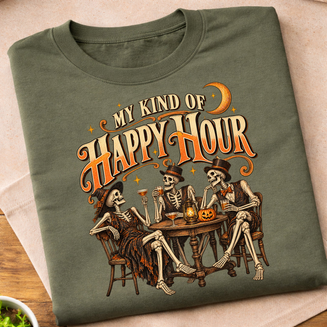 Skeleton Happy Hour T-Shirt