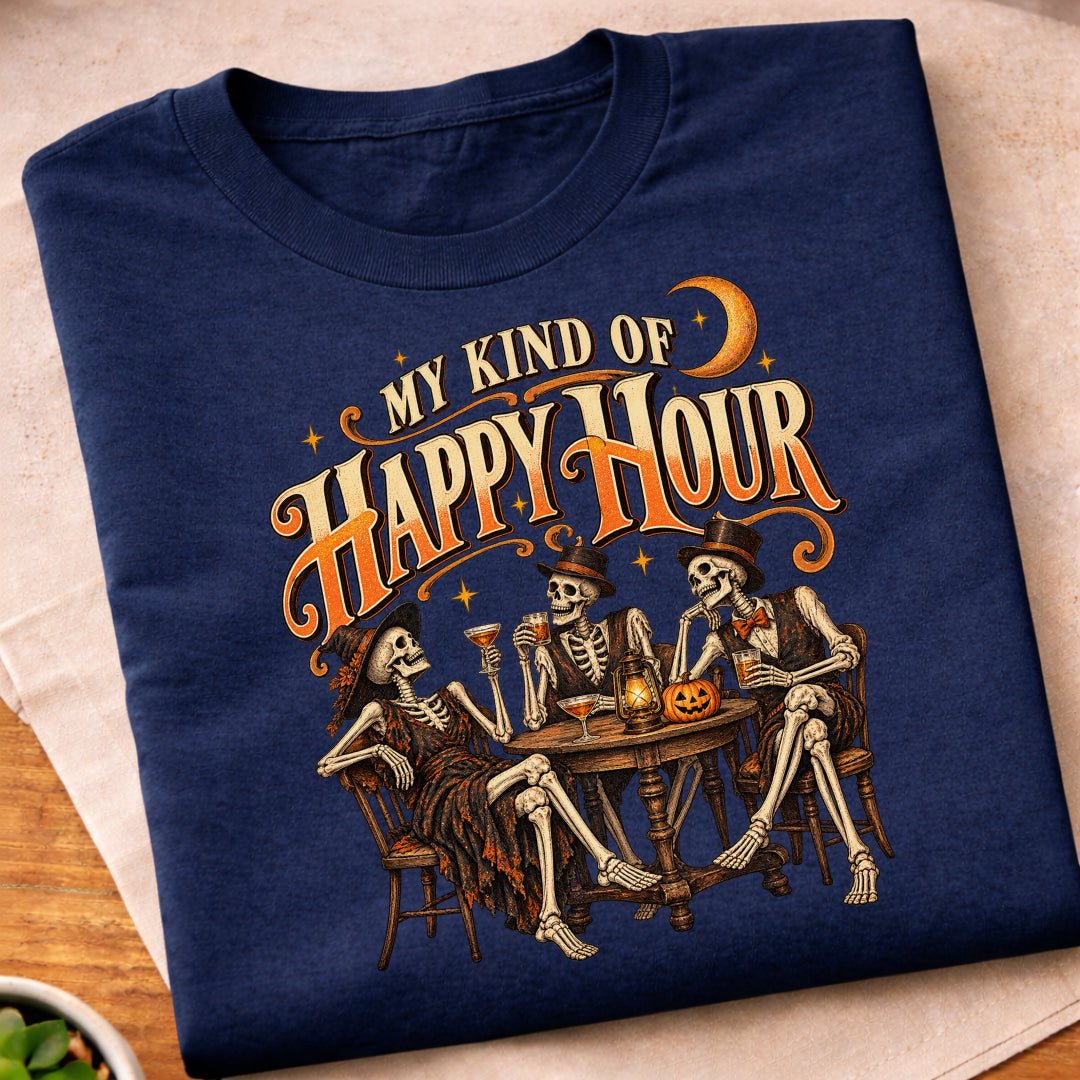 Skeleton Happy Hour T-Shirt