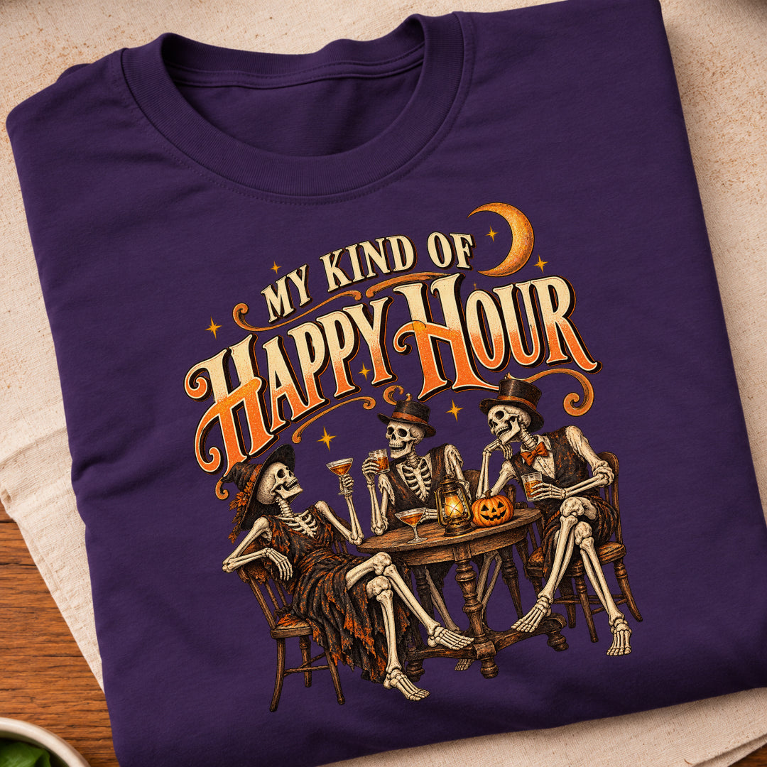 Skeleton Happy Hour T-Shirt