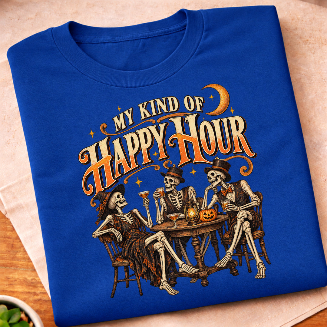Skeleton Happy Hour T-Shirt