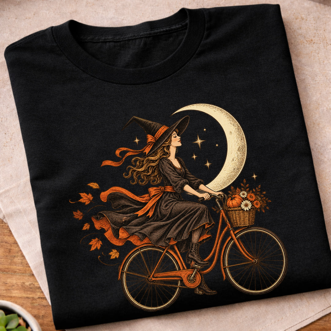 Witch Moon Bicycle T-Shirt