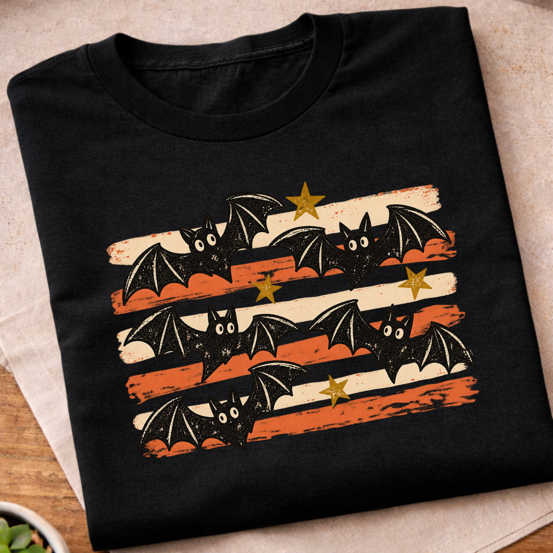 Vintage Halloween Bats T-Shirt
