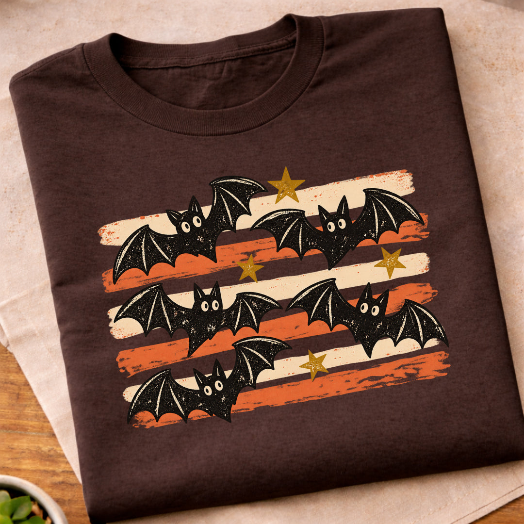 Vintage Halloween Bats T-Shirt