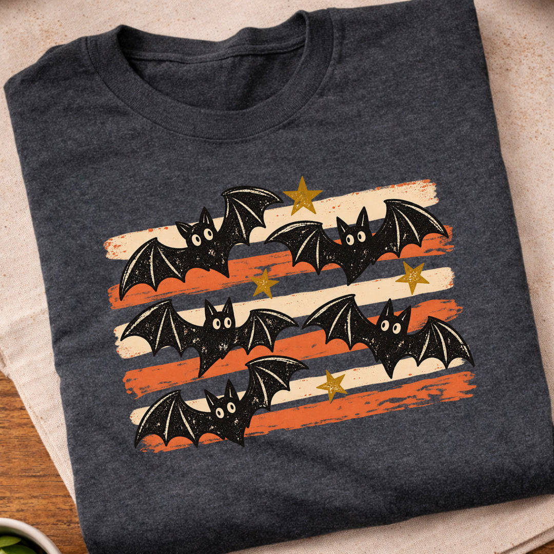 Vintage Halloween Bats T-Shirt