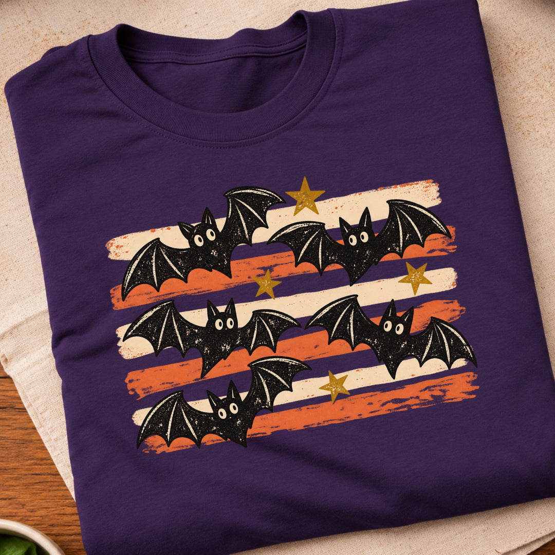 Vintage Halloween Bats T-Shirt