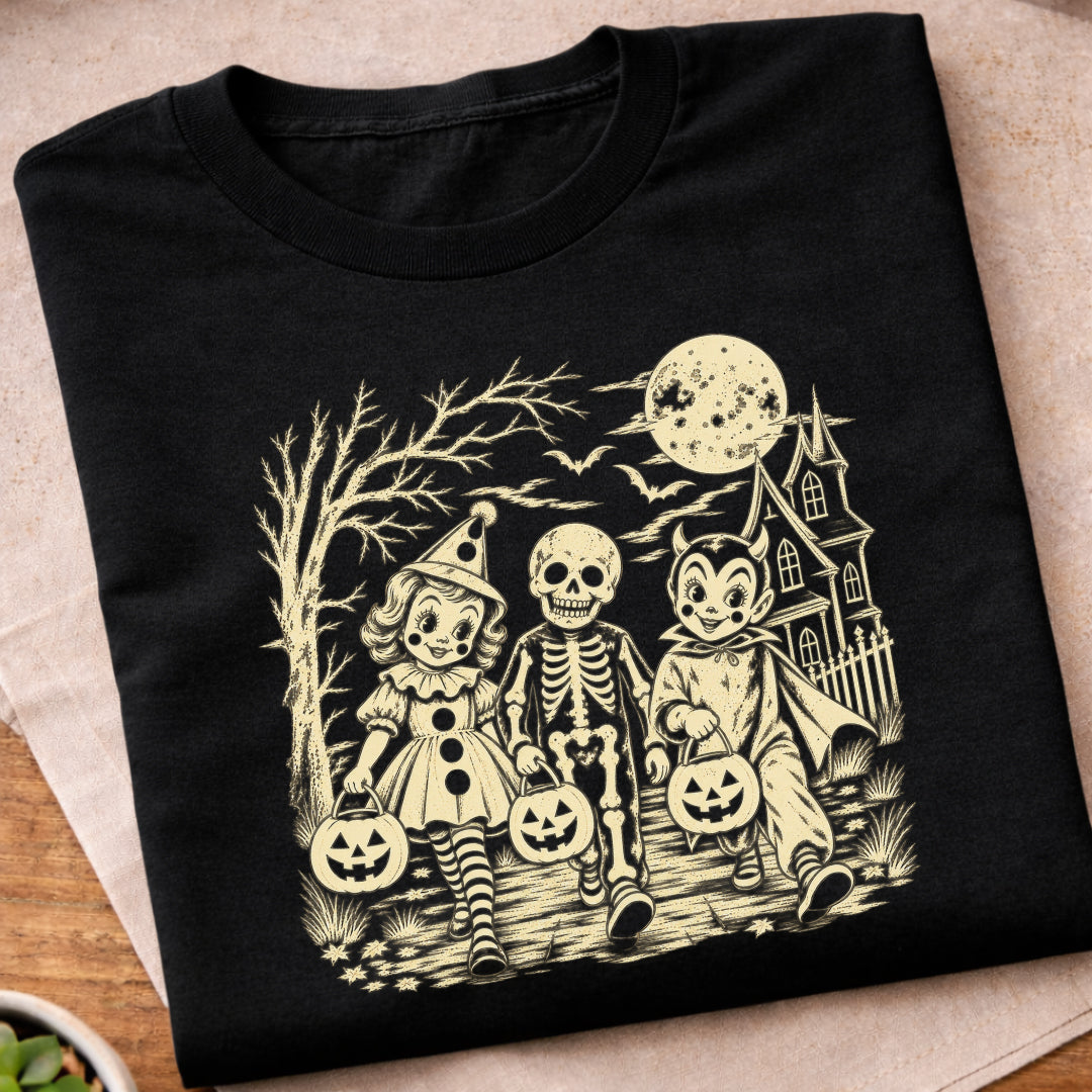 Skeleton Trick Or Treat T-Shirt
