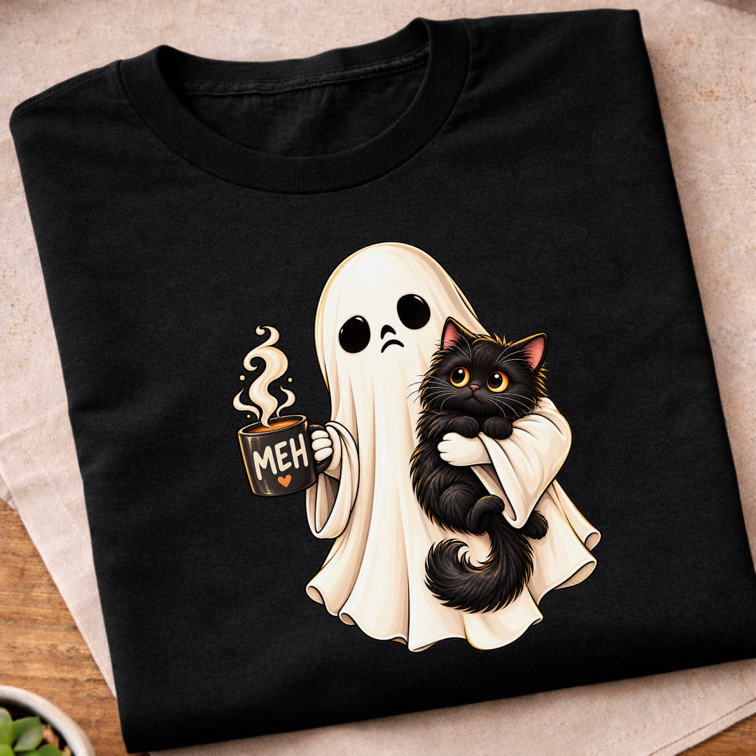 Ghost Black Cat T-Shirt