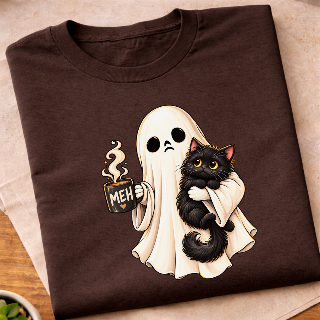 Ghost Black Cat T-Shirt