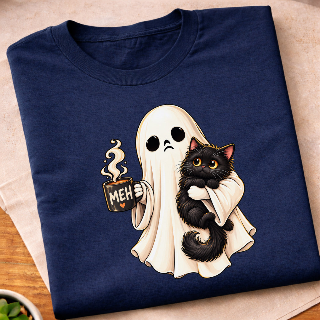 Ghost Black Cat T-Shirt